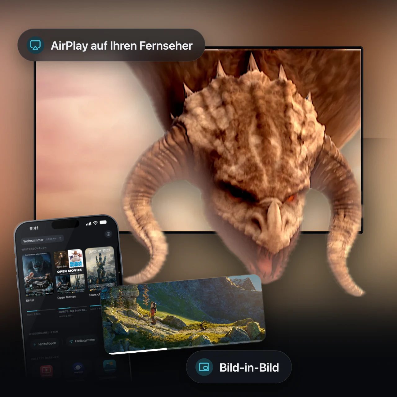 AirPlay und Bild-in-Bild, die wirklich funktionieren.